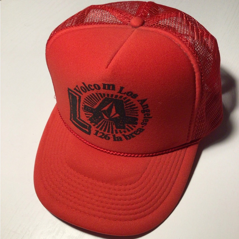 Volcom Red Trucker Hat
